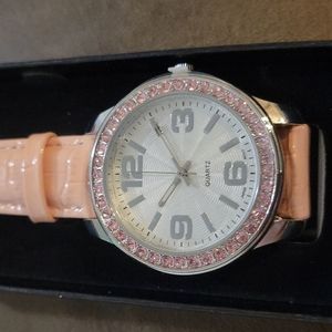 Avon pave october birthstone watch